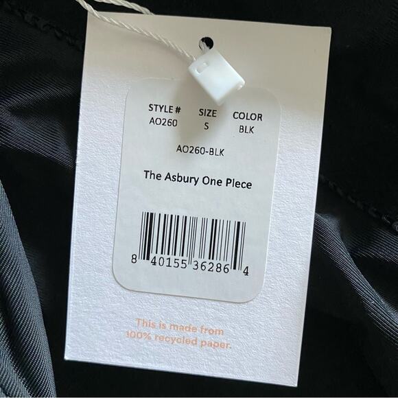 Andie Swim The Asbury One-Piece High Neck Adjustable Swimsuit S Small New - Picture 8 of 10